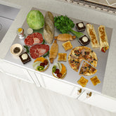 Korvos cutting board top view for spacious prep area