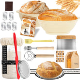 KOSBON 24PCS sourdough starter kit – complete setup for effortless bread making.