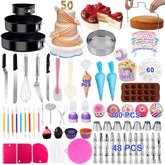 Kosbon cake decorating turntable for smooth icing application.