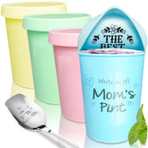 KOYAIRE pint ice cream container with lid, airtight for fresh storage.