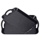 KPROE plastic tray with handles – two-pack, easy lifting for smooth serving.