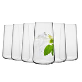 Krosno Infinity water glasses six-pack front view, ideal for everyday hydration