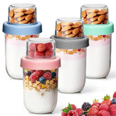 KTMAMA overnight oats container with layered storage for easy breakfast prep.