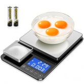 KUAIVO dual-platform kitchen scale main platform showing large-scale weighing capability and ease of use