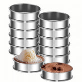 KUAYB crumpet rings with 3.15-inch diameter for uniform English muffins