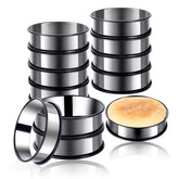 KUAYB crumpet rings—black 4-inch rings—help form uniform muffins with clean edges.