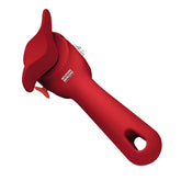 Kuhn Rikon Auto Safety LidLifter red close-up shows smooth-edge opening.