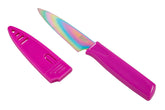 Kuhn Rikon Colori Paring Knife blade with nonstick coating for smooth peeling