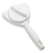 Kuhn Rikon Strain-Free Gripper Opener locks onto jar lids for easier twists.