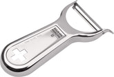 Kuhn Rikon Swiss Metal Peeler 4in blade close-up for precise peeling