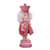 Kurt S. Adler Hollywood Pink Sweet Soldier Nutcracker front view for festive display