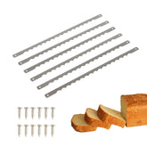 KVMORZE bread bow blade assembly—robust stainless steel for smooth slices.