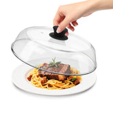 KVZKVZ 10in glass microwave splatter cover with vented lid reduces mess.