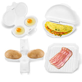 KVZKVZ Easy Breakfast Set egg cooker in action for quick breakfast prep