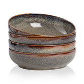 KYBSCZ pasta bowl 30oz with caramel glaze, ideal for family pasta dinners.