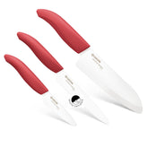 KYOCERA 6-inch chef knife with red handle delivers precise chopping for everyday meals.