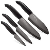 Kyocera Revolution 6-inch chef-santoku knife with ergonomic handle for precise cutting