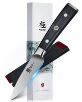 KYOKU Samurai 3.5in paring knife blade for precise peeling and trimming.
