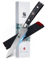 KYOKU Samurai 5in knife blade close-up for precise slicing