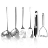 Kyraton stainless steel 6-piece utensil set displayed for durable everyday cooking.
