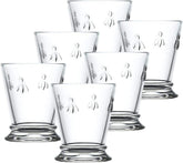 La Rochere Napoleon Bee tumbler side view shows classic French design and a comfortable grip.