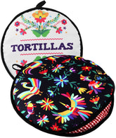 La Tortilla Oven two sided warmer 11 inch keeps tortillas warm at the table for family meals.