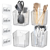 Lae Nuvole four-pack wall organizers provide crystal-clear visibility for fast access to essentials.