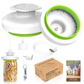Lafinynp mason jar vacuum sealer wide-mouth with lid design preserves freshness.