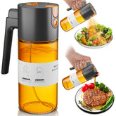 LAKUMIQI oil sprayer bottle front view for easy cooking and salad prep