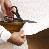 LAMINET deluxe cushioned table pad with waterproof vinyl top protecting 52x120 dining surfaces.