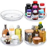LANDNEOO 4-pack 10-inch Lazy Susan on counter keeps condiments reachable.
