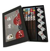 LANHUTHS bamboo chopsticks 8.8 inch set, ideal for sushi and ramen.