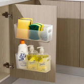 LANSKYWARE 2-pack cabinet organizer attached to a door, showcasing space-saving design.