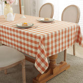 Laolitou buffalo plaid tablecloth 60x60 drapes beautifully for family meals