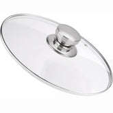 Laplad 11-inch tempered glass lid with clear view for monitoring cooking.