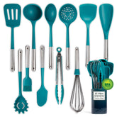 Larder & Vine Bondi silicone whisk in action for silky sauces.
