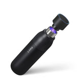 LARQ PureVis 17oz bottle front view shows a sleek obsidian finish for on-the-go hydration.
