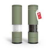 LARS NYSØM Lagom salt and pepper grinders in sage green for stylish table seasoning