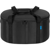 LASUK portable slow cooker bag front view with secure zipper for travel