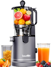 LAUDLIFE cold press juicer front view for quick, nutrient-rich morning juice