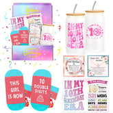 Launrada 10th birthday gift box with six items for a joyful celebration.