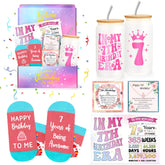 Launrada seven-year gift box with festive packaging for a joyful birthday surprise.