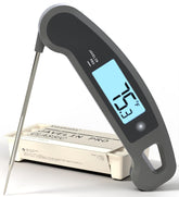 Lavatools Javelin PRO Classic auto-rotating backlit display for easy reading while grilling.