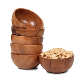 Lavaux Designs acacia set6 dipping bowls for sauces and accompaniments.