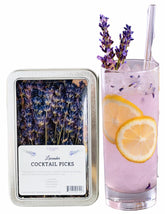 Lavender Lane organic lavender cocktail sprigs for fragrant drink garnish.