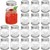 Lawei 16-pack mini mason jars with lids for drinks and favors.