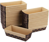 Lawei 30-pack loaf pans top view for clean, leave-no-wash baking.