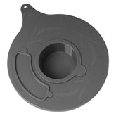 Lawenme glass bowl cover top opening for adding ingredients during mixing