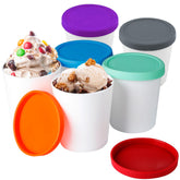LayYun mini ice cream container 8oz with tight-seal lid for single servings.