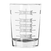 LCI professional measuring glasses two-pack with 4 oz capacity for precise ingredient measurement.